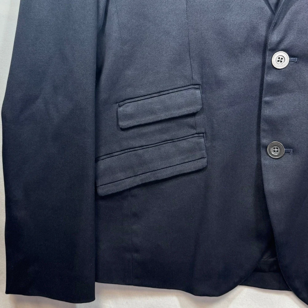 Armani Exchange Men's Navy‎ Blue Two Button Blazer Jacket Modern Casual Sz Large